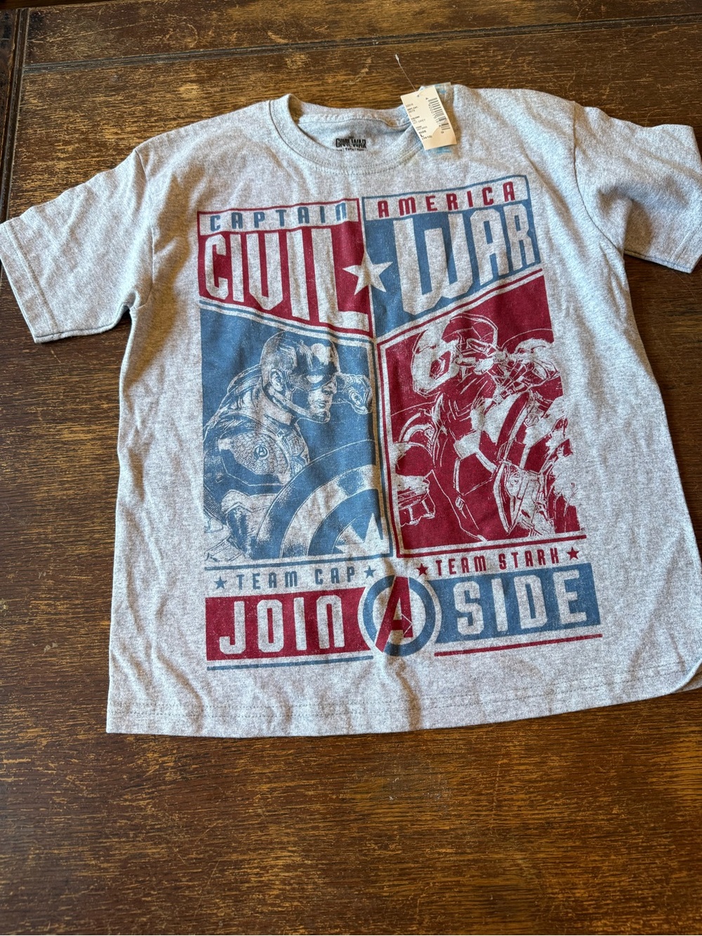 NWT Children’s Place Captain America Civil War size large 10-12 T-shirt